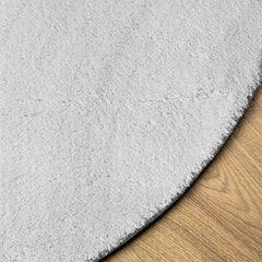 vidaXL Rug HUARTE Short Pile Soft and Washable Grey Ø 120 cm 4