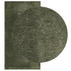 vidaXL Rug HUARTE Short Pile Soft and Washable Forest Green 80x150 cm 3