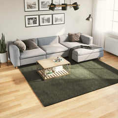 vidaXL Rug HUARTE 100% Polyester Flat Green