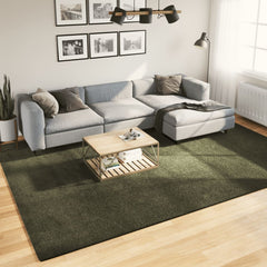 vidaXL Rug HUARTE 100% Polyester Flat Green