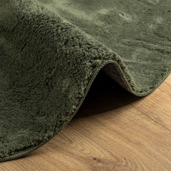 Rug HUARTE 100% Polyester Flat Green Ø 100 cm