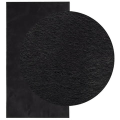 vidaXL Rug HUARTE Short Pile Soft and Washable Black 80x150 cm 3