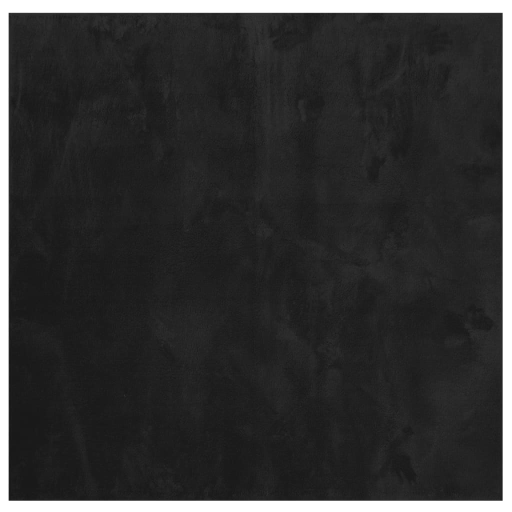 vidaXL Rug HUARTE Short Pile Soft and Washable Black 120x120 cm 2