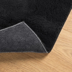vidaXL Rug HUARTE Short Pile Soft and Washable Black 140x200 cm 5