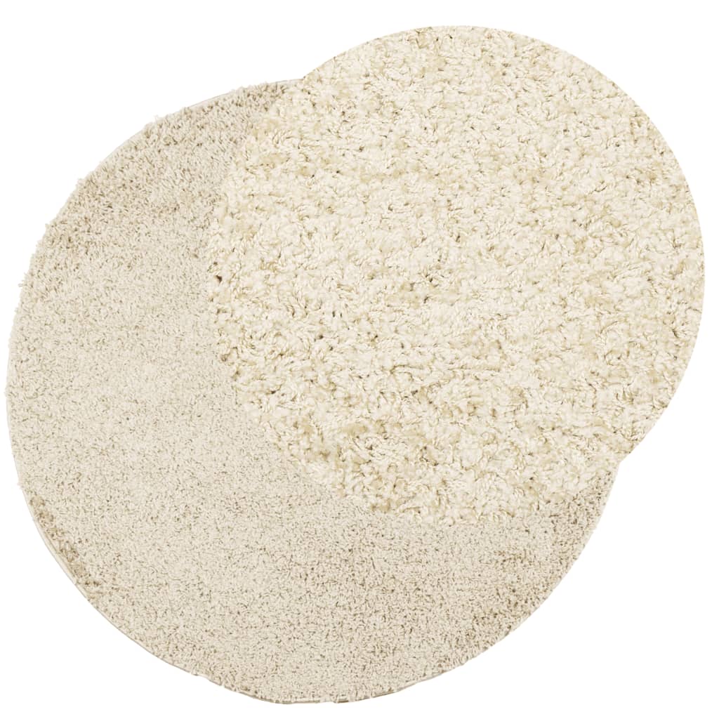 vidaXL Shaggy Rug PAMPLONA High Pile Modern Gold Ø 160 cm 3