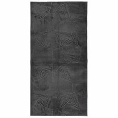 vidaXL Rug IZA Short Pile Scandinavian Look Anthracite 100x200 cm 2