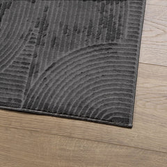 vidaXL Rug IZA Short Pile Scandinavian Look Anthracite 100x200 cm 4