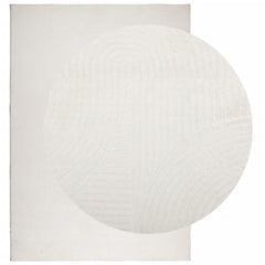 vidaXL Rug IZA Short Pile Scandinavian Look Cream 140x200 cm 3