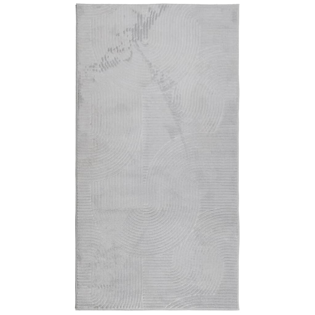 vidaXL Rug IZA Short Pile Scandinavian Look Grey 80x150 cm 2