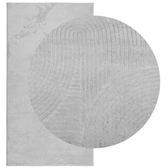 Rug IZA Short Pile Scandinavian Look Grey 80 x 150 cm