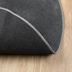 vidaXL Rug OVIEDO Short Pile Anthracite Ø 160 cm 5
