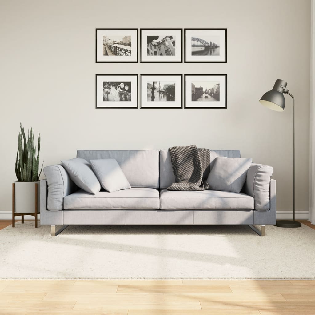 vidaXL Rug OVIEDO Short Pile Beige 160x230 cm 1