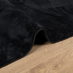 vidaXL Rug OVIEDO Short Pile Black 120x120 cm 6