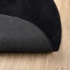 vidaXL Rug OVIEDO Short Pile Black Ø 160 cm 5