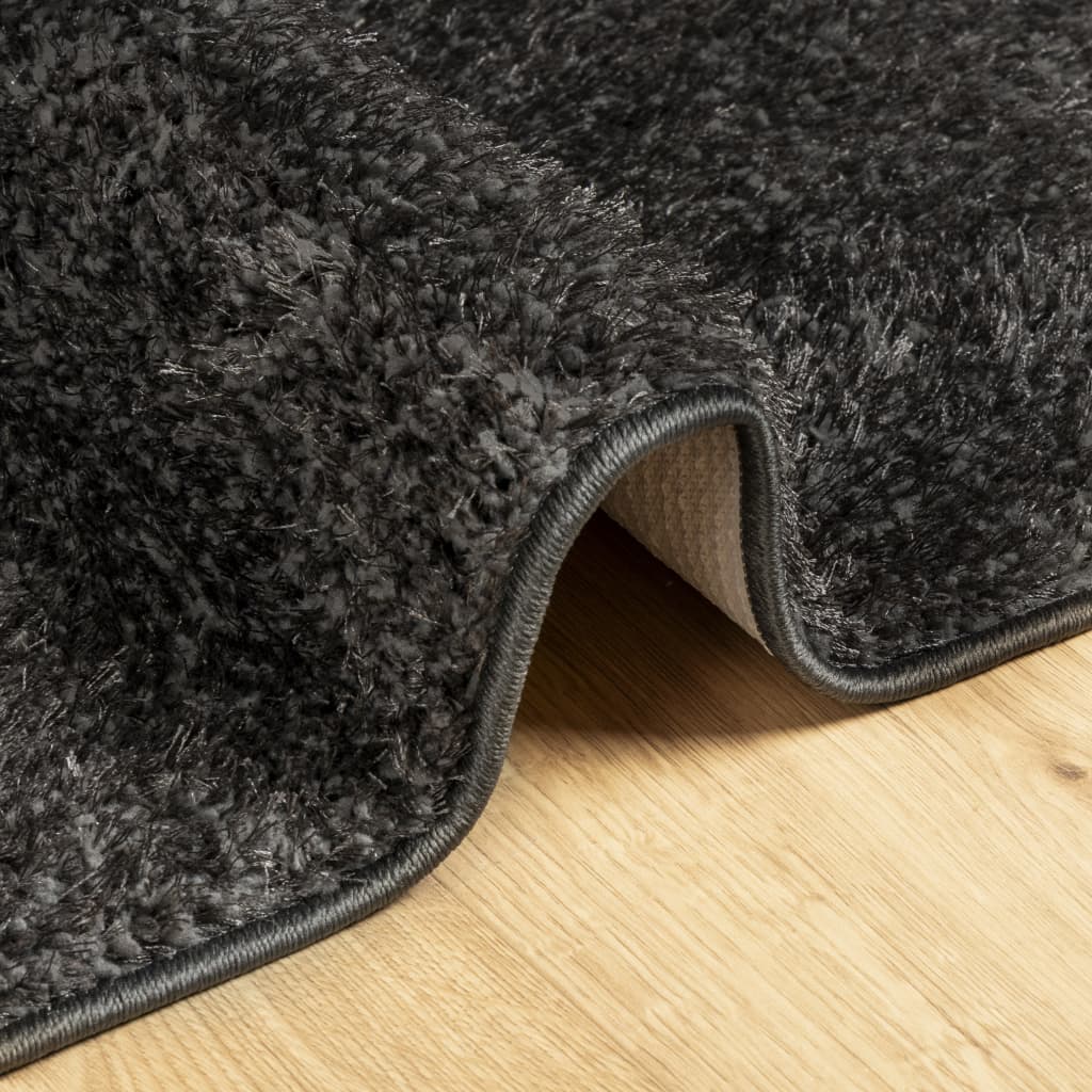 vidaXL Rug ISTAN High Pile Shiny Look Anthracite 100x200 cm 6