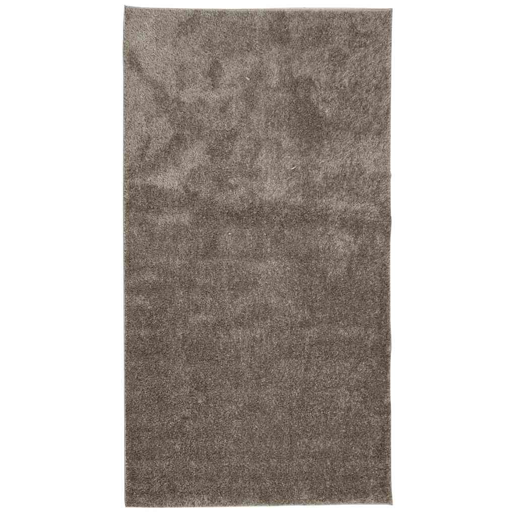 vidaXL Rug ISTAN High Pile Shiny Look Grey 80x150 cm 2