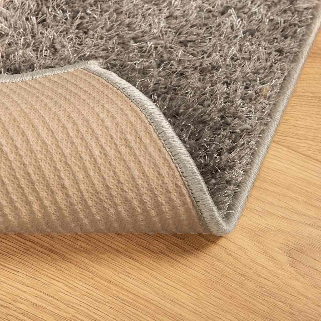 vidaXL Rug ISTAN High Pile Shiny Look Grey 80x150 cm 5