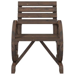 Garden Chairs 4 pcs Solid Wood Fir Dark brown