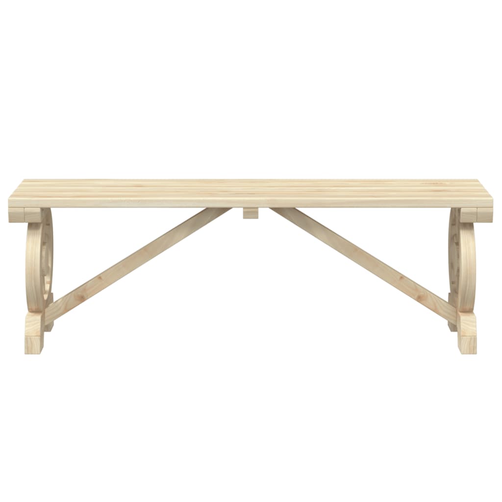 Garden Benches 2 pcs Solid Wood Fir Brown 115 cm 39.5 cm 28 cm