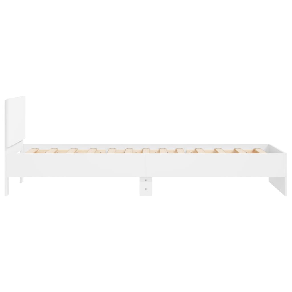 Bed Frame without Mattress White 100 x 200 cm