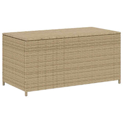 vidaXL Garden Storage Box Mix Beige 190L Poly Rattan 2