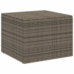 Garden Storage Box Poly Rattan Grey 80 x 75 x 59 cm