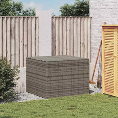Garden Storage Box Poly Rattan Grey 80 x 75 x 59 cm