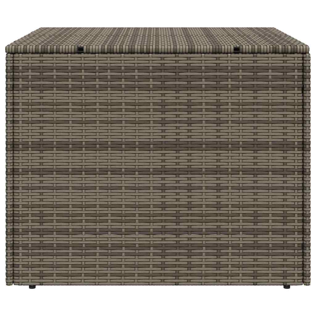 Garden Storage Box Poly Rattan Grey 80 x 75 x 59 cm