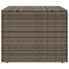 Garden Storage Box Poly Rattan Grey 80 x 75 x 59 cm