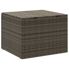 Garden Storage Box Poly Rattan Grey 80 x 75 x 59 cm