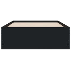 vidaXL Bed Frame with Drawers without Mattress Black 90x190 cm Single 6