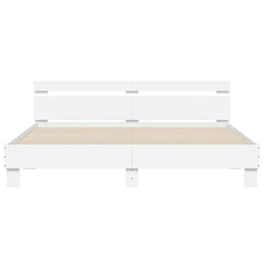 Bed Frame without Mattress 180x200 cm White
