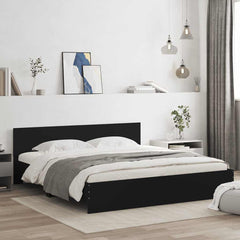 Bed Frame without Mattress Black 160 x 200 cm