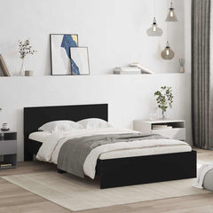Bed Frame without Mattress Black 135 x 190 cm