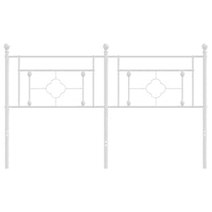 vidaXL Metal Replace Headboard White 160 cm 3