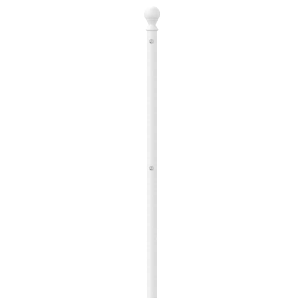 vidaXL Metal Replace Headboard White 193 cm 4