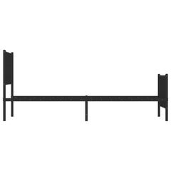 vidaXL Metal Bed Frame without Mattress with Footboard Black 90x200cm 6