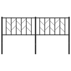 vidaXL Metal Replace Headboard Black 160 cm 4