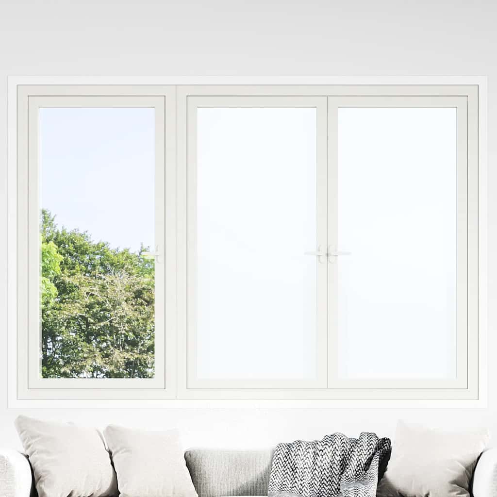 Window Films 3 pcs Static PVC Frosted White 60 cm 100 m