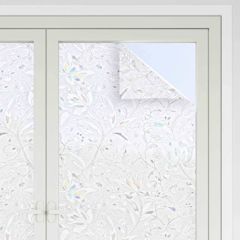Window Films 4 pcs Pattern PVC Length 20 m Frosted flower 90 cm