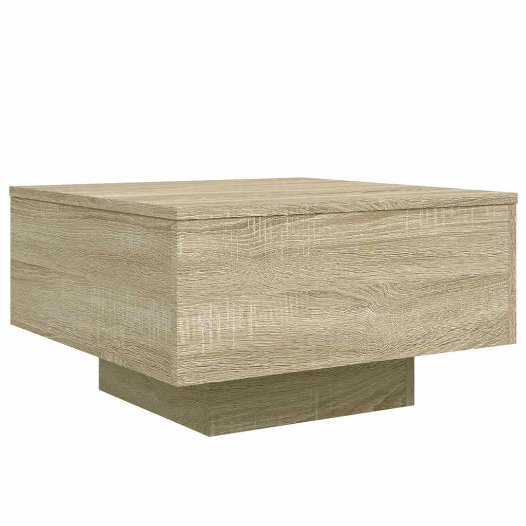 vidaXL Coffee Table Sonoma Oak 55x55x31 cm Engineered Wood 2