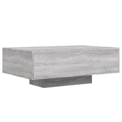 vidaXL Coffee Table with LED Lights Grey Sonoma 85x55x31 cm 3