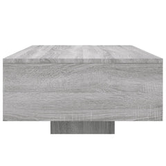 vidaXL Coffee Table with LED Lights Grey Sonoma 85x55x31 cm 6