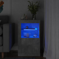 vidaXL Side Cabinet with LED Lights Engineered Wood