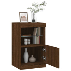 vidaXL Sideboard with LED Lights Brown Oak 41x37x67 cm 5