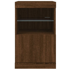 vidaXL Sideboard with LED Lights Brown Oak 41x37x67 cm 6