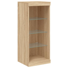 vidaXL Sideboard with LED Lights Sonoma Oak 41x37x100 cm 5