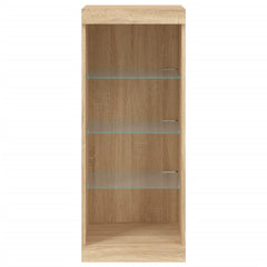 vidaXL Sideboard with LED Lights Sonoma Oak 41x37x100 cm 6