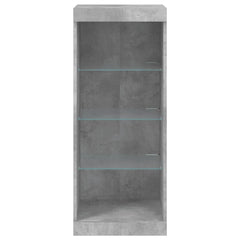 vidaXL Sideboard with LED Lights Concrete Grey 41x37x100 cm 6