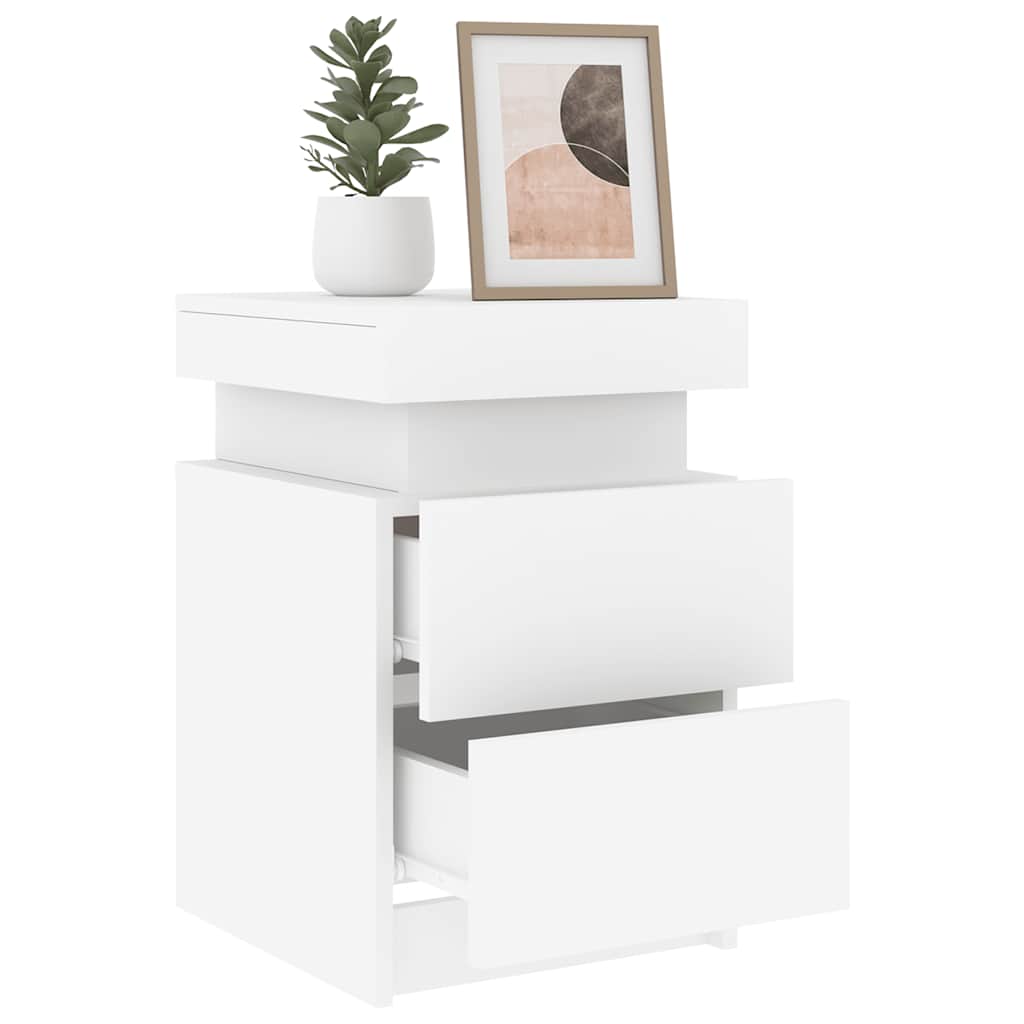 Bedside Cabinet with LED Lights